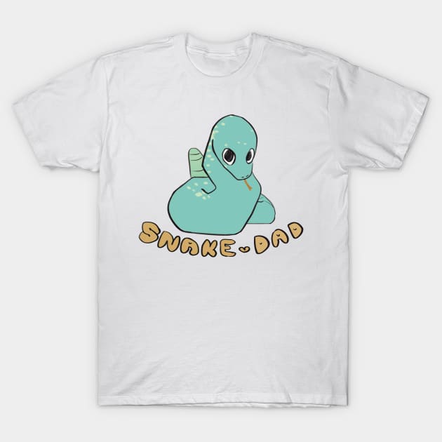 Full Time Snake Dad T-Shirt by Cute